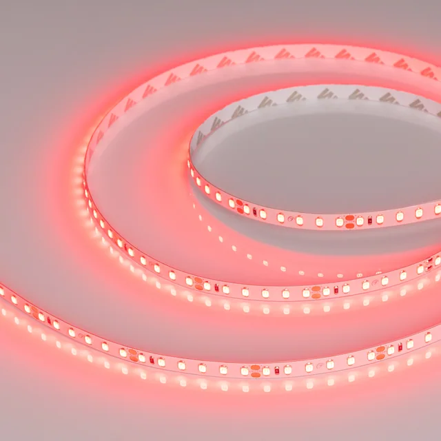 Лента RT-A120-8mm 24V Red (9.6 W/m, IP20, 2835, 5m) (Arlight, 9.6 Вт/м, IP20), артикул 008781(2)