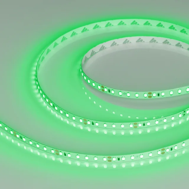 Лента RT-A120-8mm 24V Green (9.6 W/m, IP20, 2835, 5m) (Arlight, Открытый), артикул 008782(2)