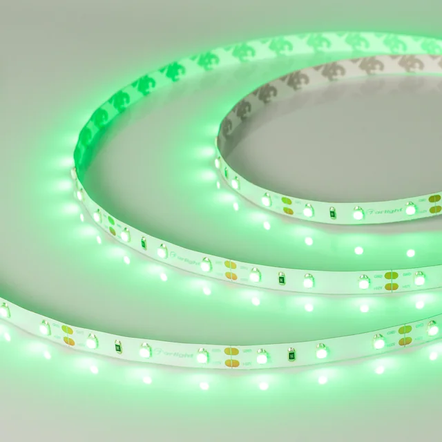 Лента RT-A60-8mm 12V Green (4.8 W/m, IP20, 2835, 5m) (Arlight, Открытый), артикул 010520(2)