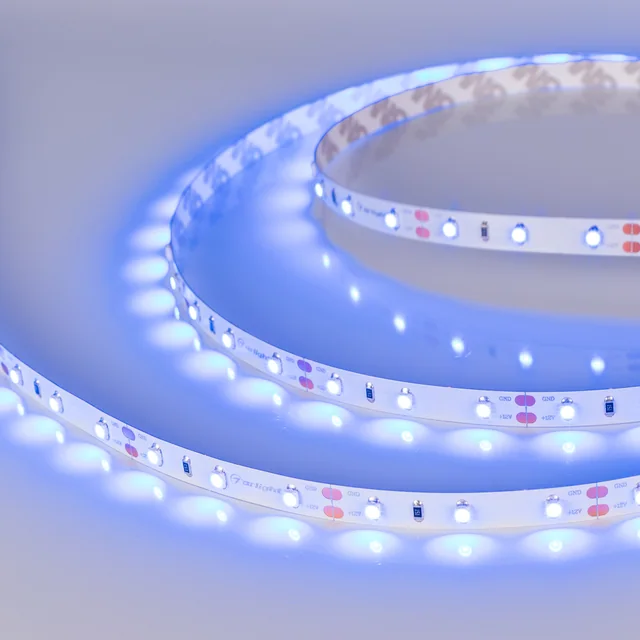 Лента RT-A60-8mm 12V Blue (4.8 W/m, IP20, 2835, 5m) (Arlight, 4.8 Вт/м, IP20), артикул 010523(3)