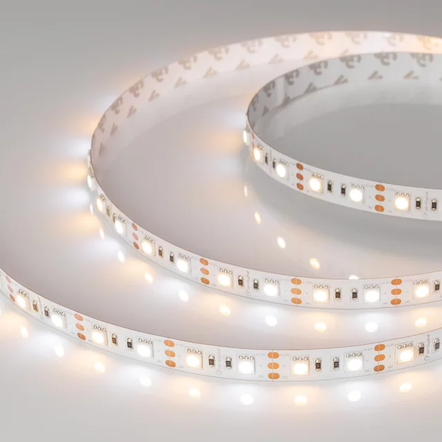 Лента RT-B60-12mm 12V White-MIX (14.4 W/m, IP20, 5060, 5m) (Arlight, Изменяемая ЦТ), артикул 011093(2)