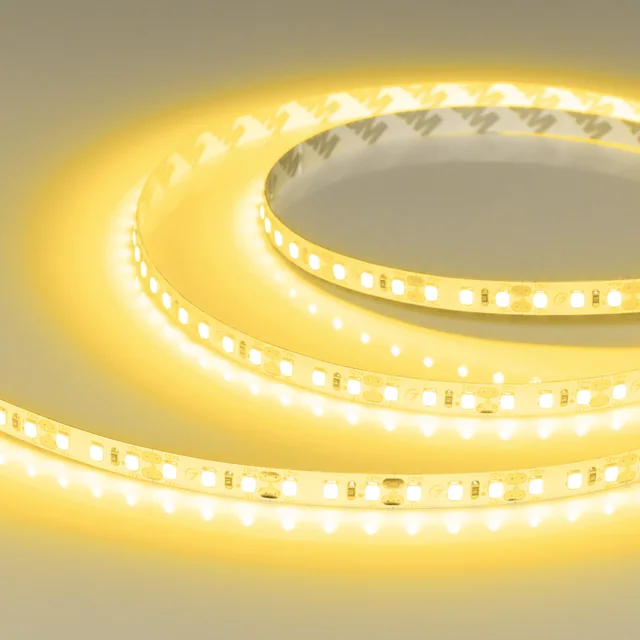 Лента RT-A120-8mm 12V Yellow (9.6 W/m, IP20, 2835, 5m) (Arlight, 9.6 Вт/м, IP20), артикул 012328(2)