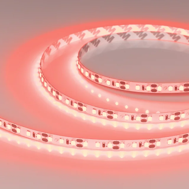 Лента RT-A120-8mm 12V Red (9.6 W/m, IP20, 2835, 5m) (Arlight, 9.6 Вт/м, IP20), артикул 012329(2)