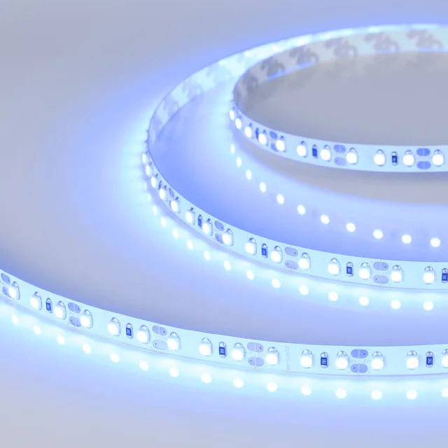 Лента RT-A120-8mm 12V Blue (9.6 W/m, IP20, 5m) (Arlight, 9.6 Вт/м, IP20), артикул 012330(2)
