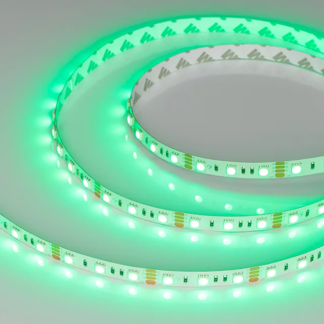 Лента RT-B60-10mm 12V RGB (14.4 W/m, IP20, 5060, 5m) (Arlight, Открытый), артикул 012340(2)