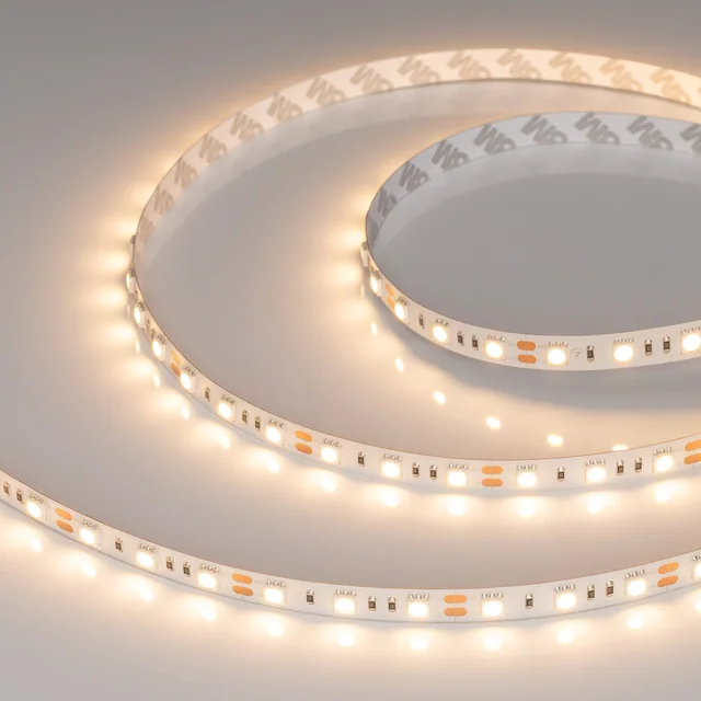Лента RT-B60-10mm 12V Warm2700 (14.4 W/m, IP20, 5060, 5m) (Arlight, 14.4 Вт/м, IP20), артикул 012349(2)