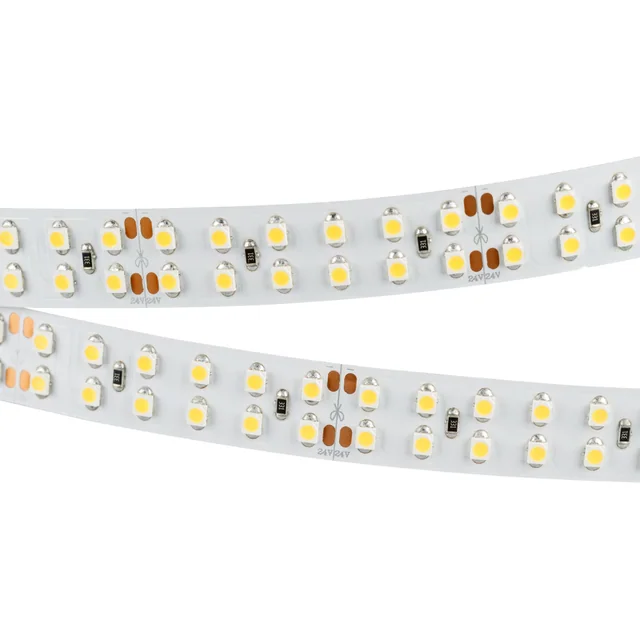 Лента RT 2-5000 24V Day4000 2x2 (3528, 1200 LED, LUX) (Arlight, 19.2 Вт/м, IP20), артикул 013474