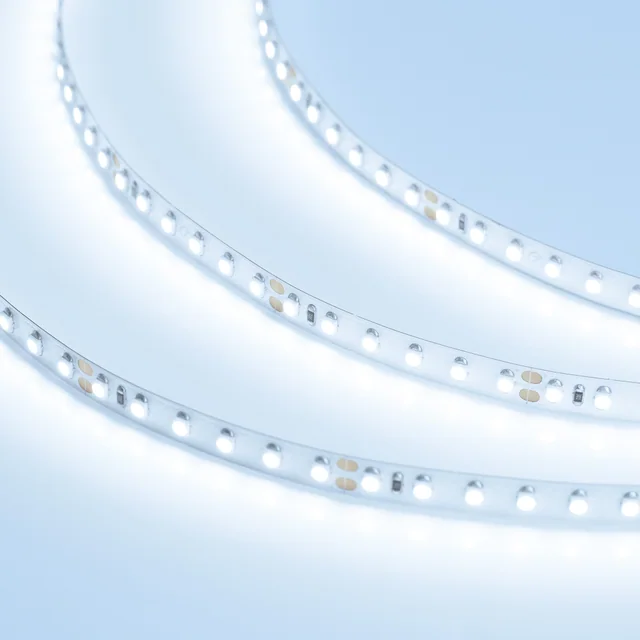 Лента RT 2-5000 24V Cool 8K 2x (3528, 600 LED, LUX) (Arlight, 9.6 Вт/м, IP20), артикул 013747