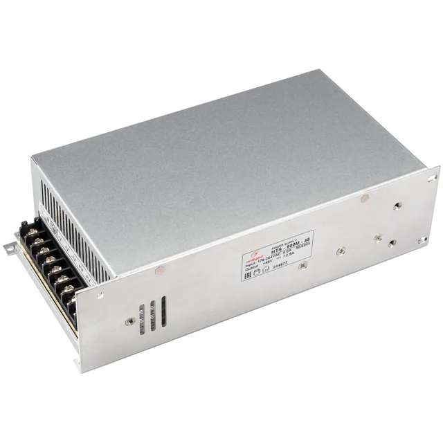 Блок питания HTS-600M-48 (48V, 12.5A, 600W) (Arlight, IP20 Сетка, 3 года), артикул 014977
