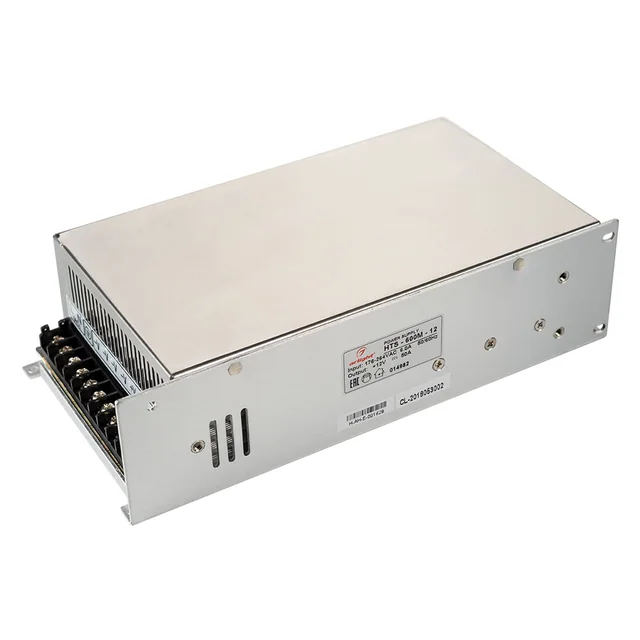 Блок питания HTS-600M-12 (12V, 50A, 600W) (Arlight, IP20 Сетка, 3 года), артикул 014982