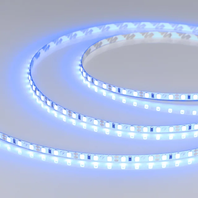Лента RT-A120-5mm 12V Blue (9.6 W/m, IP20, 5m) (Arlight, 9.6 Вт/м, IP20), артикул 015004(2)
