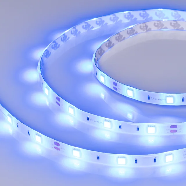 Лента RTW 2-5000SE 12V Blue (5060, 150 LED, LUX) (Arlight, 7.2 Вт/м, IP65), артикул 015135(1)