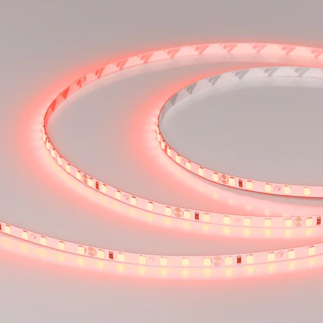 Лента RT-A120-5mm 24V Red (9.6 W/m, IP20, 2835, 5m) (Arlight, 9.6 Вт/м, IP20), артикул 015657(2)