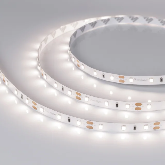 Лента RT-A60-8mm 12V Day4000 (7.2 W/m, IP20, 2835, 5m) (Arlight, Открытый), артикул 015697(2)