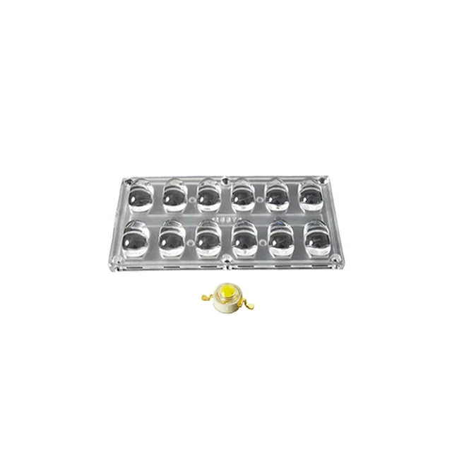 Блок линз 12BST-E (130x65°, 12x LED) (Turlens, -), артикул 016078