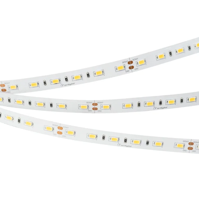Лента ULTRA-5000 24V Day4000 2xH (5630, 300 LED, LUX) (Arlight, 27 Вт/м, IP20), артикул 017459