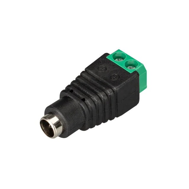 Коннектор Terminal-MONO-2pin-F (Jack 5.5) (Arlight, Пластик), артикул 018058(1)