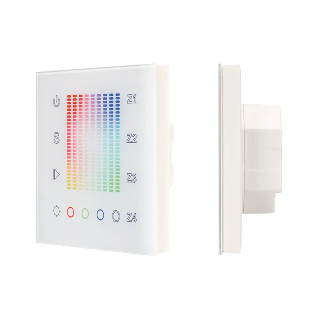 Панель Sens SR-2831AC-RF-IN White (220V,RGB,4зоны) (Arlight, IP20 Пластик, 3 года), артикул 018202