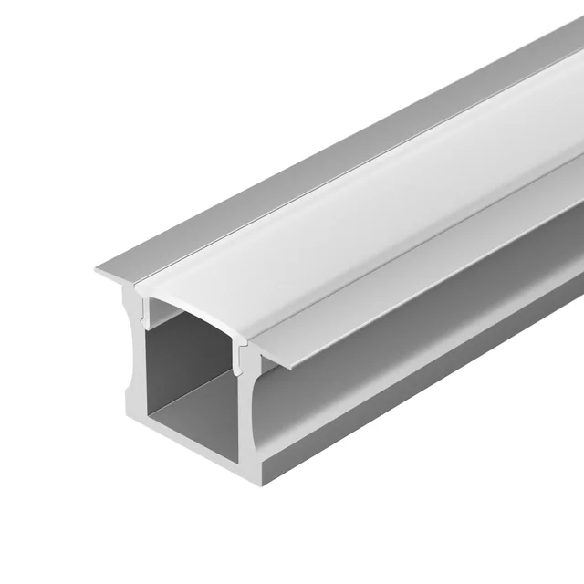 Профиль с экраном ALU-SLIM-H15-F-2000 ANOD+FROST (Arlight, Алюминий), артикул 018243