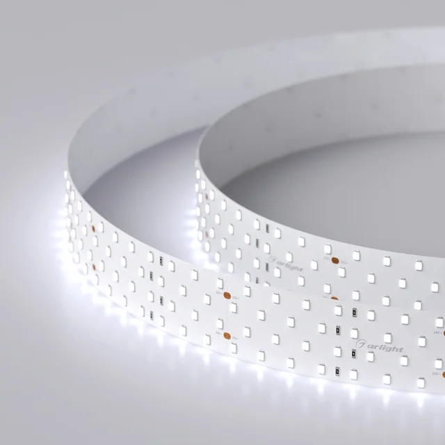 Лента RT 2-2500 24V Cool 8K 4x2 (2835, 700 LED, LUX) (Arlight, 30 Вт/м, IP20), артикул 019084