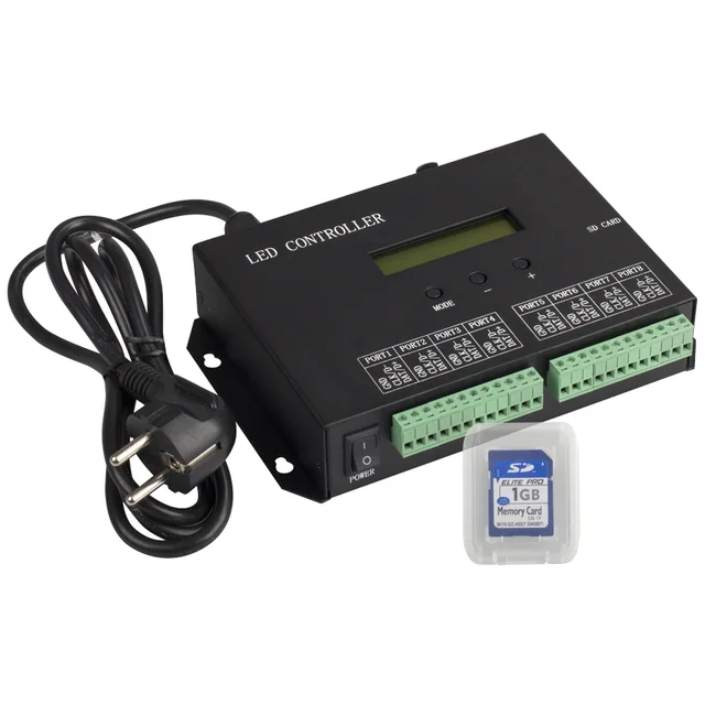 Контроллер HX-803SA DMX (8192 pix, 220V, SD-карта) (Arlight, -), артикул 019859