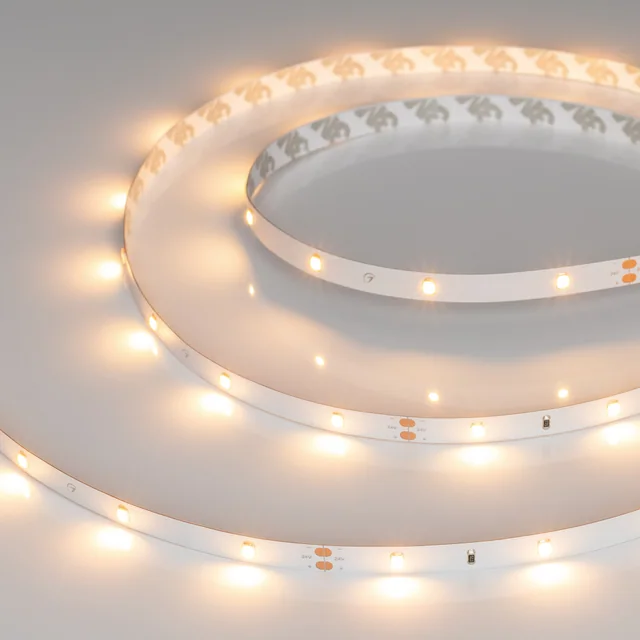 Лента RT-A30-8mm 24V Warm2700 (2.9 W/m, IP20, 2835, 5m) (Arlight, 2.9 Вт/м, IP20), артикул 019919(2)