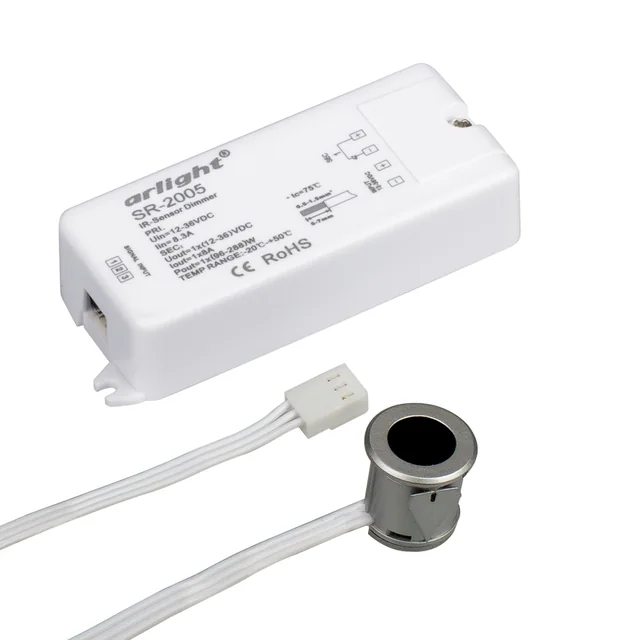 Диммер SR-2005 Silver-R (12-36V, 96-288W, IR-Sensor) (Arlight, -), артикул 020211