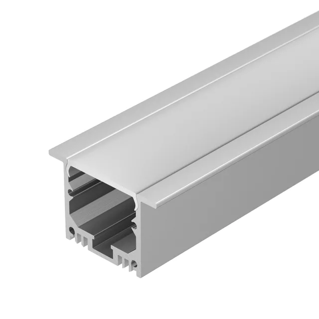 Профиль с экраном SL-LINIA49-F-2500 ANOD+OPAL (Arlight, Алюминий), артикул 020469