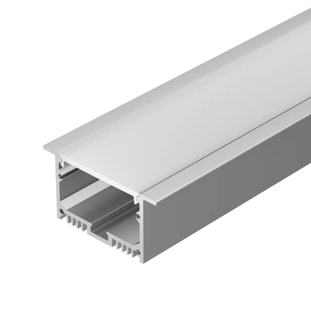Профиль с экраном SL-LINIA62-F-2500 ANOD+OPAL (Arlight, Алюминий), артикул 020470