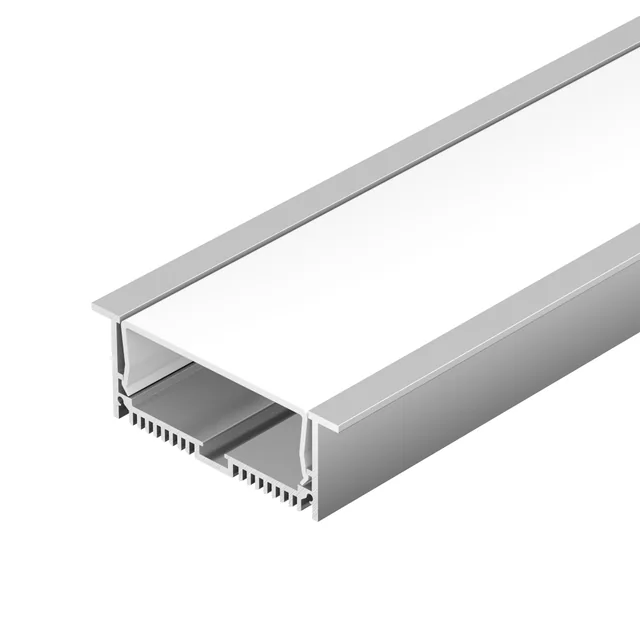 Профиль с экраном SL-LINIA88-F-2500 ANOD+OPAL (Arlight, Алюминий), артикул 020471