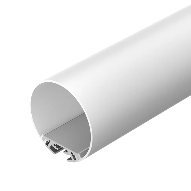 Профиль с экраном SL-ROUND-D60-2500 ANOD+OPAL (Arlight, Алюминий), артикул 020474