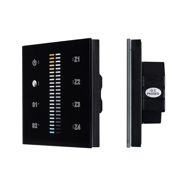 Панель Sens SR-2830B-AC-RF-IN Black (220V,MIX+DIM,4зоны) (Arlight, IP20 Пластик, 3 года), артикул 021062
