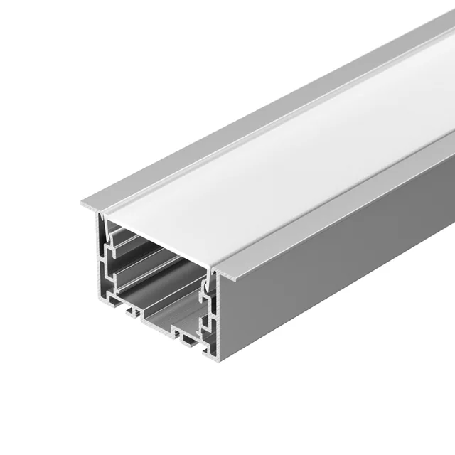 Профиль с экраном S2-LINIA69-F-2500 ANOD+OPAL (Arlight, Алюминий), артикул 021177