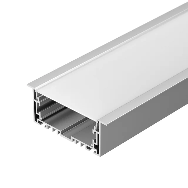 Профиль с экраном S2-LINIA94-F-2500 ANOD+OPAL (Arlight, Алюминий), артикул 021178(1)