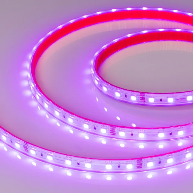Лента герметичная RTW-PS-B60-12mm 24V RGB (14.4 W/m, IP67, 5060, 5m) (Arlight, 14.4 Вт/м, IP67), артикул 021400(2)