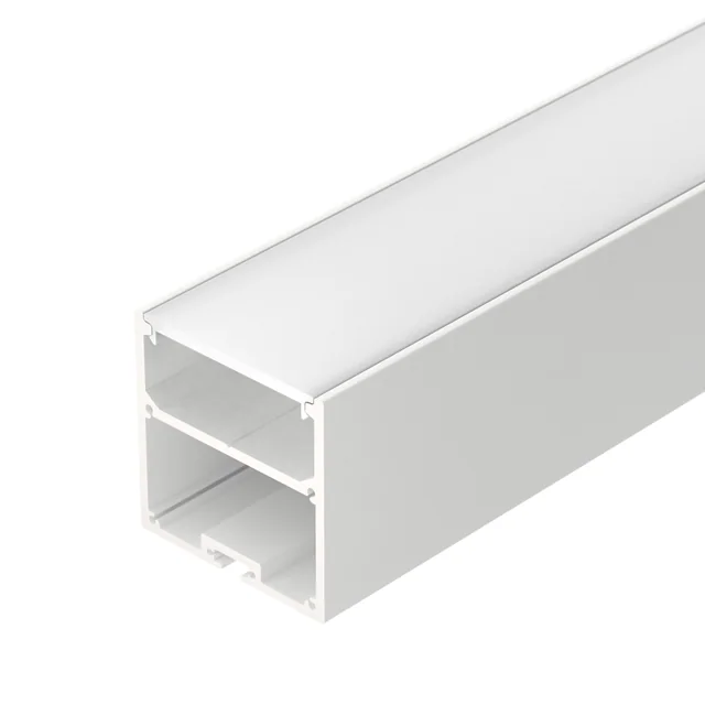Профиль с экраном SL-LINE-5050-2500 WHITE+OPAL (Arlight, Алюминий), артикул 021467