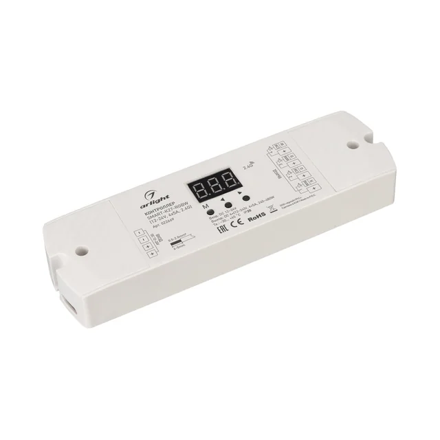 Контроллер SMART-K27-RGBW (12-24V, 4x5A, 2.4G) (Arlight, IP20 Пластик, 5 лет), артикул 022669