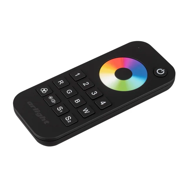 Пульт SMART-R26-RGBW Black (4 зоны, 2.4G) (Arlight, IP20 Пластик, 5 лет), артикул 023477