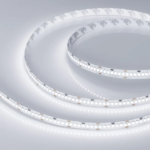 Лента RT 2-5000 24V White5500 10mm (2835, 252 LED/m, LUX) (Arlight, 10 Вт/м, IP20), артикул 023555