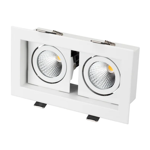 Светильник CL-KARDAN-S180x102-2x9W Warm (WH, 38 deg) (Arlight, IP20 Металл, 3 года), артикул 024127