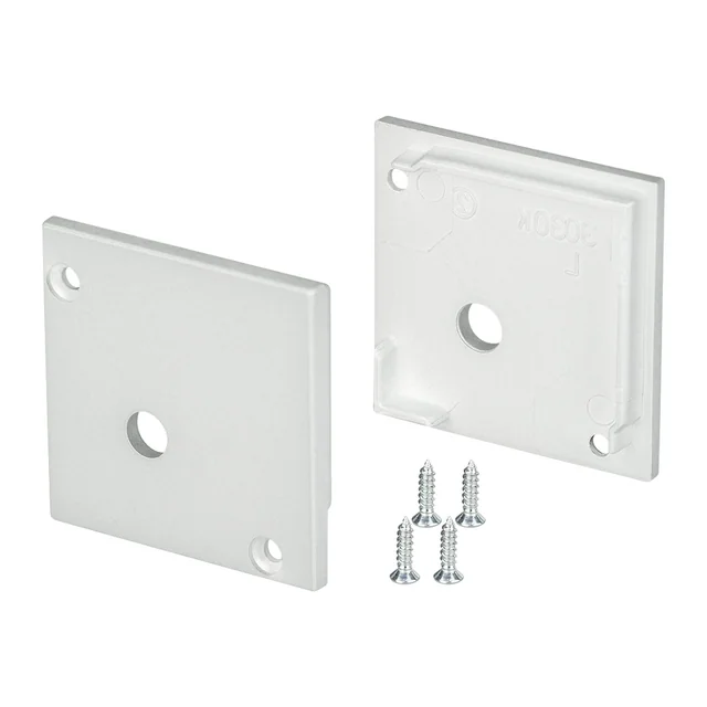 Заглушка SL-KANT-H30 SQUARE с отверстием (Arlight, Пластик), артикул 024481