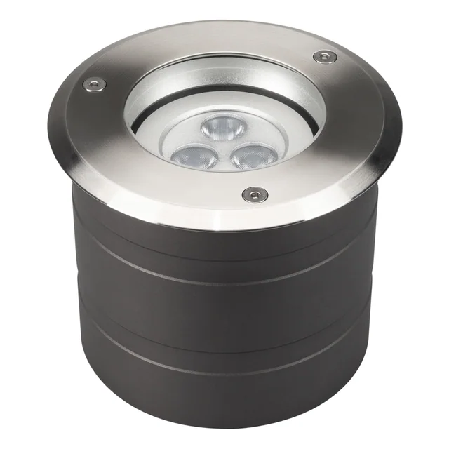 Светильник ART-GROUND-COLOR-TURN-R115-9W RGB (SL, 25 deg, 24V) (Arlight, IP67 Металл, 3 года), артикул 024961