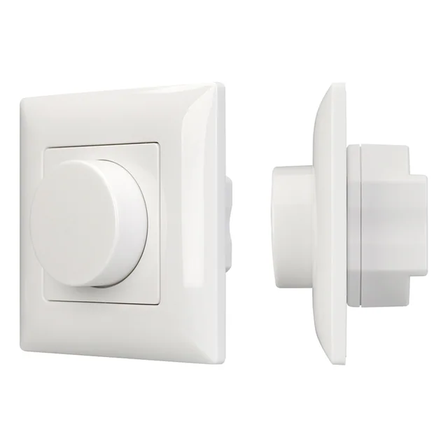 Панель SMART-P14-DIM-IN White (230V, 3A, 0-10V, Rotary, 2.4G) (Arlight, IP20 Пластик, 5 лет), артикул 025037