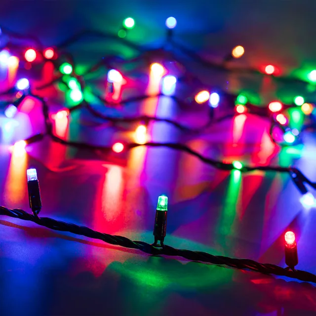 Светодиодная гирлянда ARD-STRING-CLASSIC-10000-BLACK-100LED-LIVE RGB (230V, 7W) (Ardecoled, IP65, 1 год), артикул 025808
