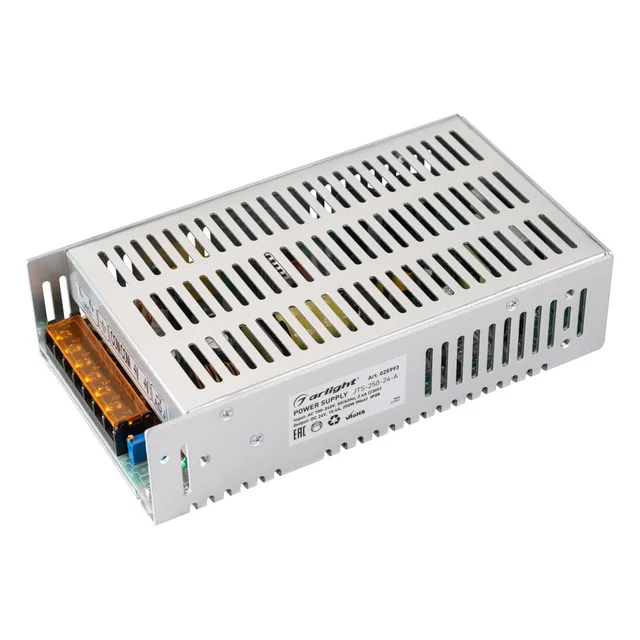 Блок питания JTS-250-24-A (0-24V, 10.4A, 250W) (Arlight, IP20 Сетка, 2 года), артикул 025993