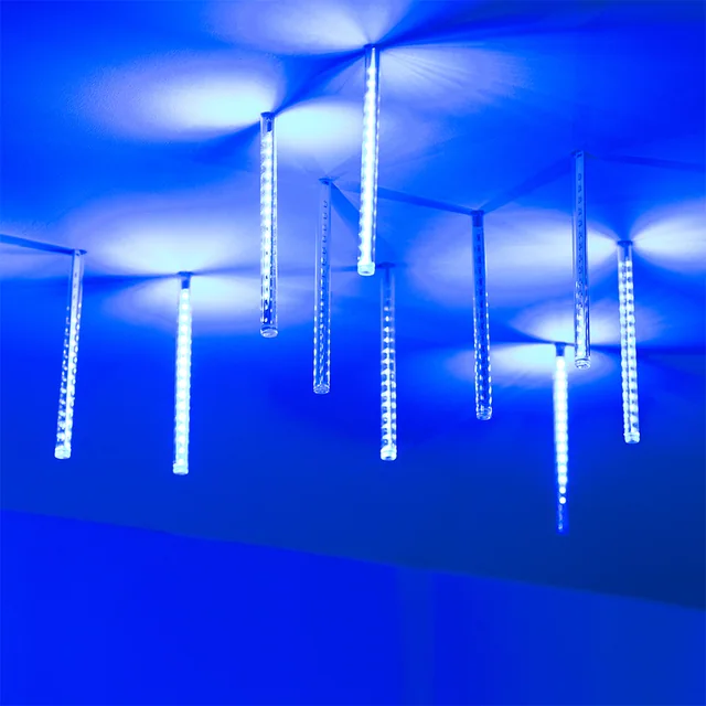 Светодиодная гирлянда ARD-ICEFALL-CLASSIC-D12-200-10PCS-CLEAR-32LED-LIVE BLUE (230V, 10.5W) (Ardecoled, IP65), артикул 026041