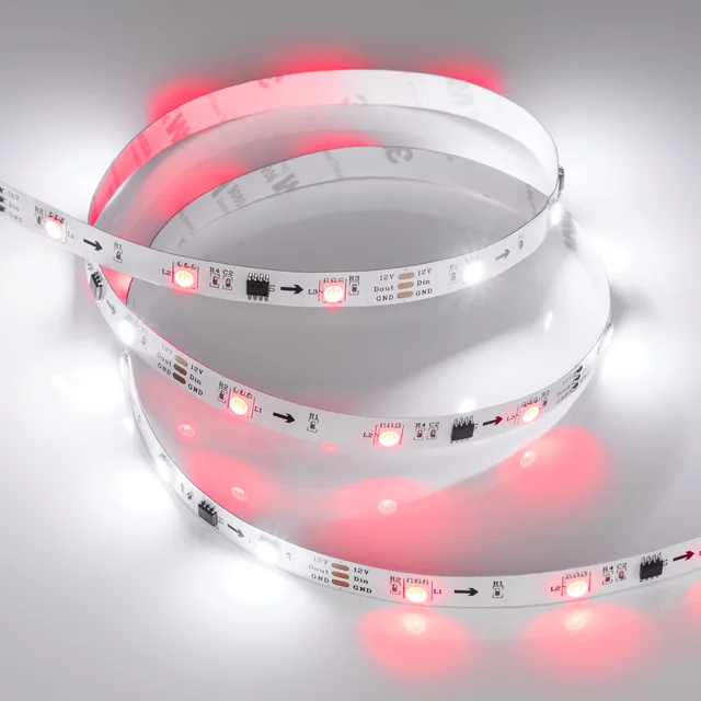 Лента SPI-B30-10mm 12V RGB-PX3 (7.2W/m, IP20, 5060, 5m) (Arlight, бегущий огонь), артикул 026368(2)