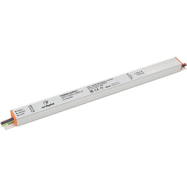 Блок питания ARV-12024-LONG-D (12V, 2A, 24W) (Arlight, IP20 Металл, 3 года), артикул 026418(2)