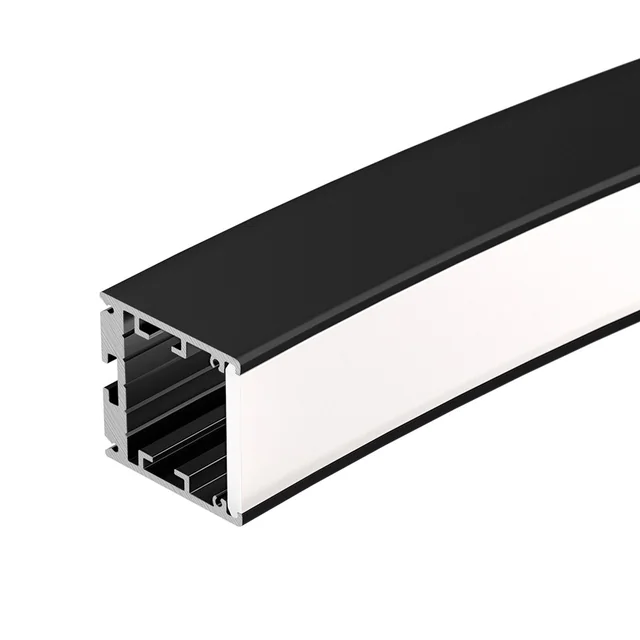 Профиль SL-ARC-3535-D1500-N90 BLACK (1180мм, дуга 1 из 4) (Arlight, Алюминий), артикул 026596