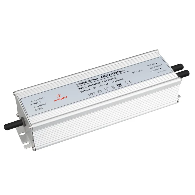 Блок питания ARPV-12350-A (12V, 29.0A, 350W) (Arlight, IP67 Металл, 3 года), артикул 026680(1)